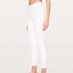 NWOT Lululemon Train Time White Leggings